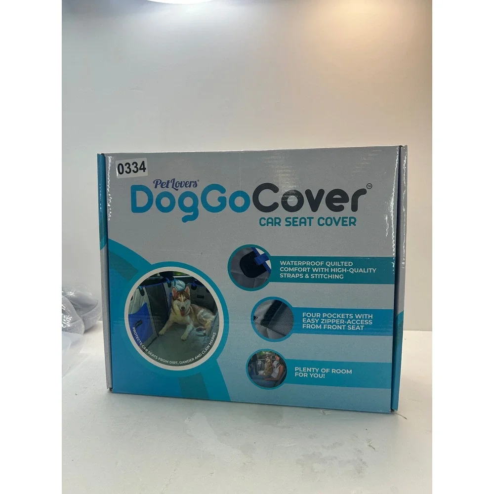 Pet Lovers DogGoCover Car Seat Cover Pets OS Gray New